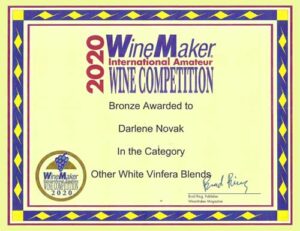 Wine Maker Awards 2020 - White Vinfera Blends - Bronze - DarleneNovak