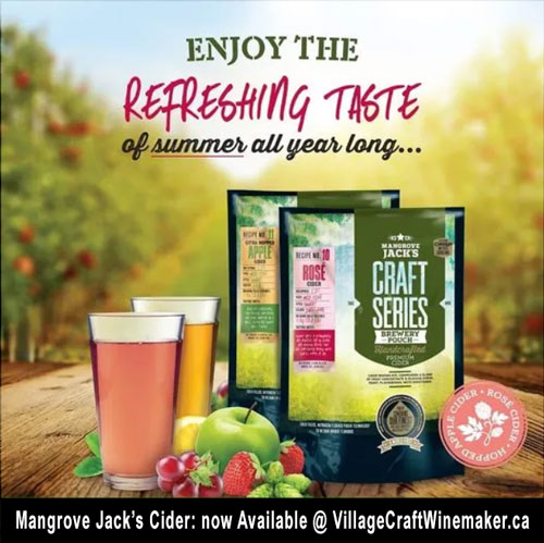 Mangrove Jack's Cider Kits Calgary: Village Craft Winemaker